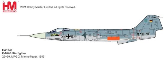 F104G Starfighter  MFG 2 Marineflieger Fliegerhorst Eggebek  -1985